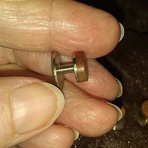 🆕cherry wood tuxedo studs set